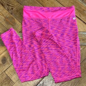 Xersion Kids Girls‎ Athletic Leggings Pink Purple Quick Dry Size M 10 12